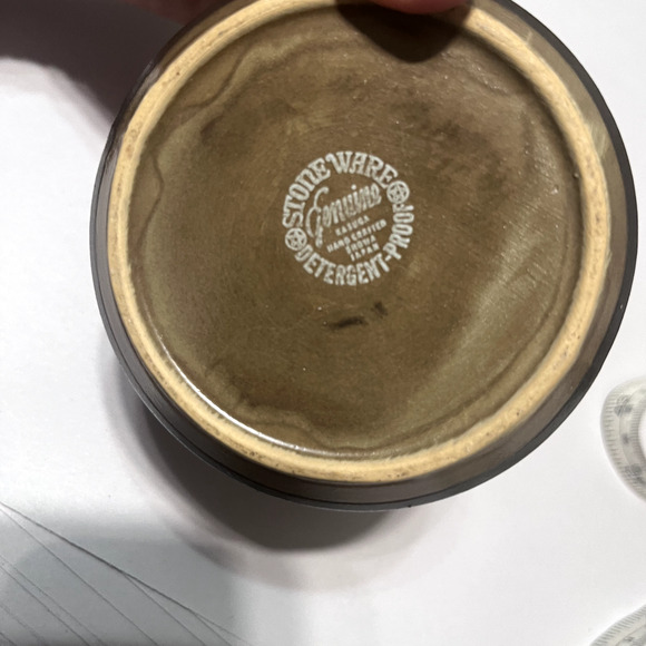 Vintage KASUGA Stoneware Sugar Bowl & Creamer Set Handcrafted in JAPAN - Picture 6 of 7